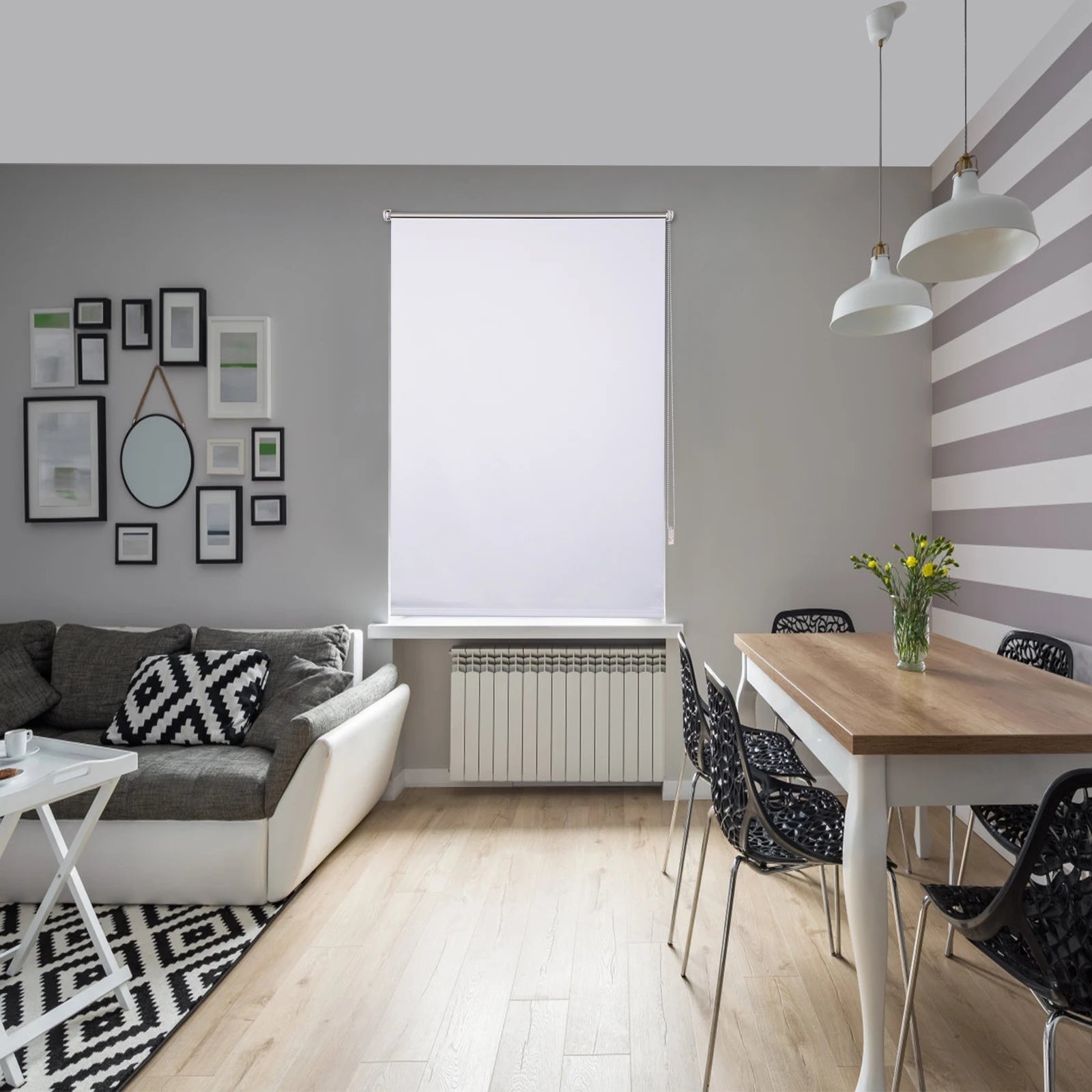 Thermo-Verdunkelungsrollo - Lichtundurchlässig, ohne Bohren, Sonnenschutz für Fenster und Türen - Unique Outlet