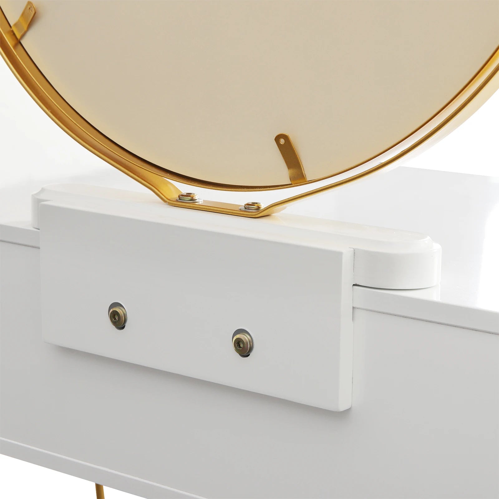 Schminktisch mit Hocker und Spiegel - Kosmetiktisch mit 3D-Effekt Schubladen, Schmuck- und Make-up-Organizer für Schlafzimmer - Unique Outlet