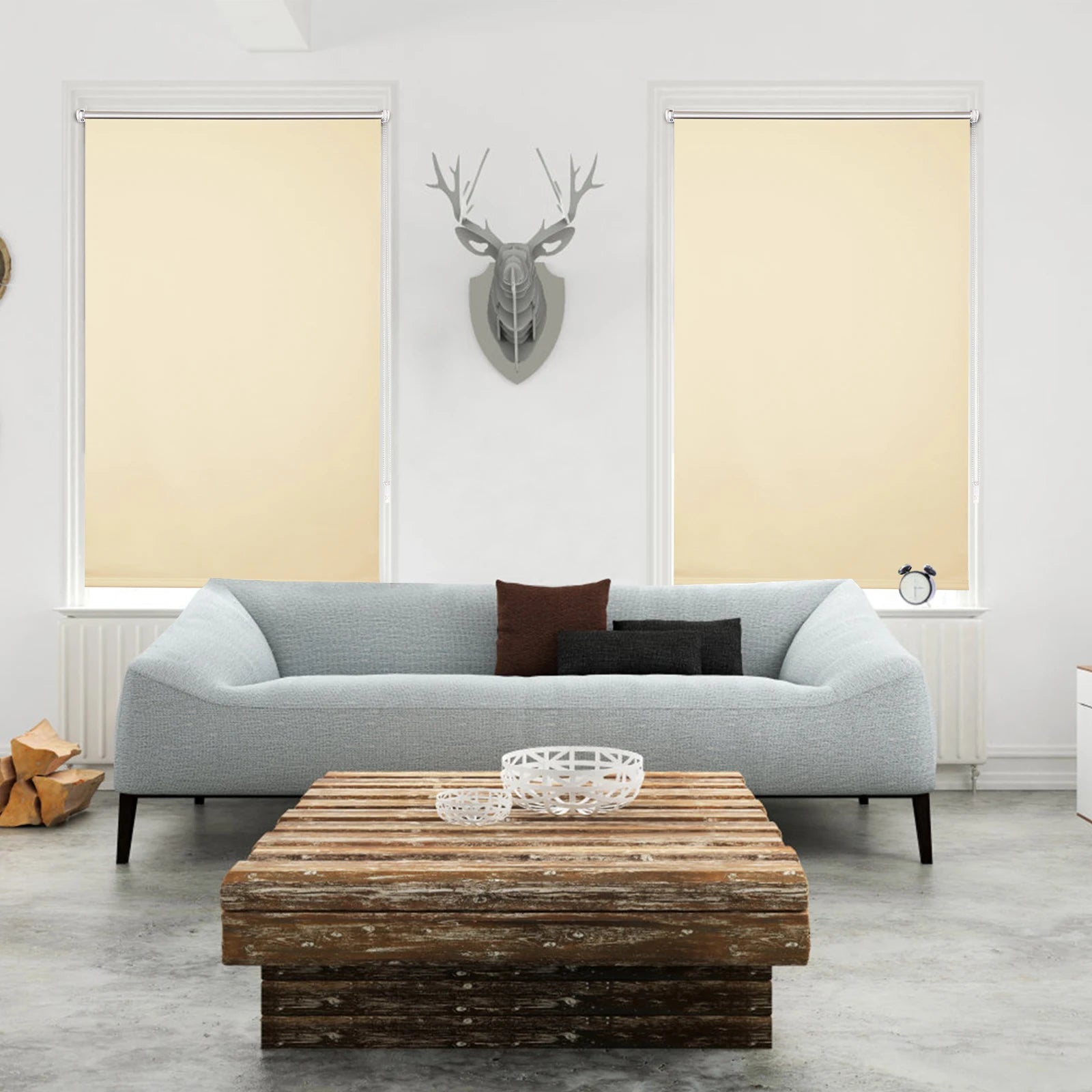 Thermo-Verdunkelungsrollo - Lichtundurchlässig, ohne Bohren, Sonnenschutz für Fenster und Türen - Unique Outlet