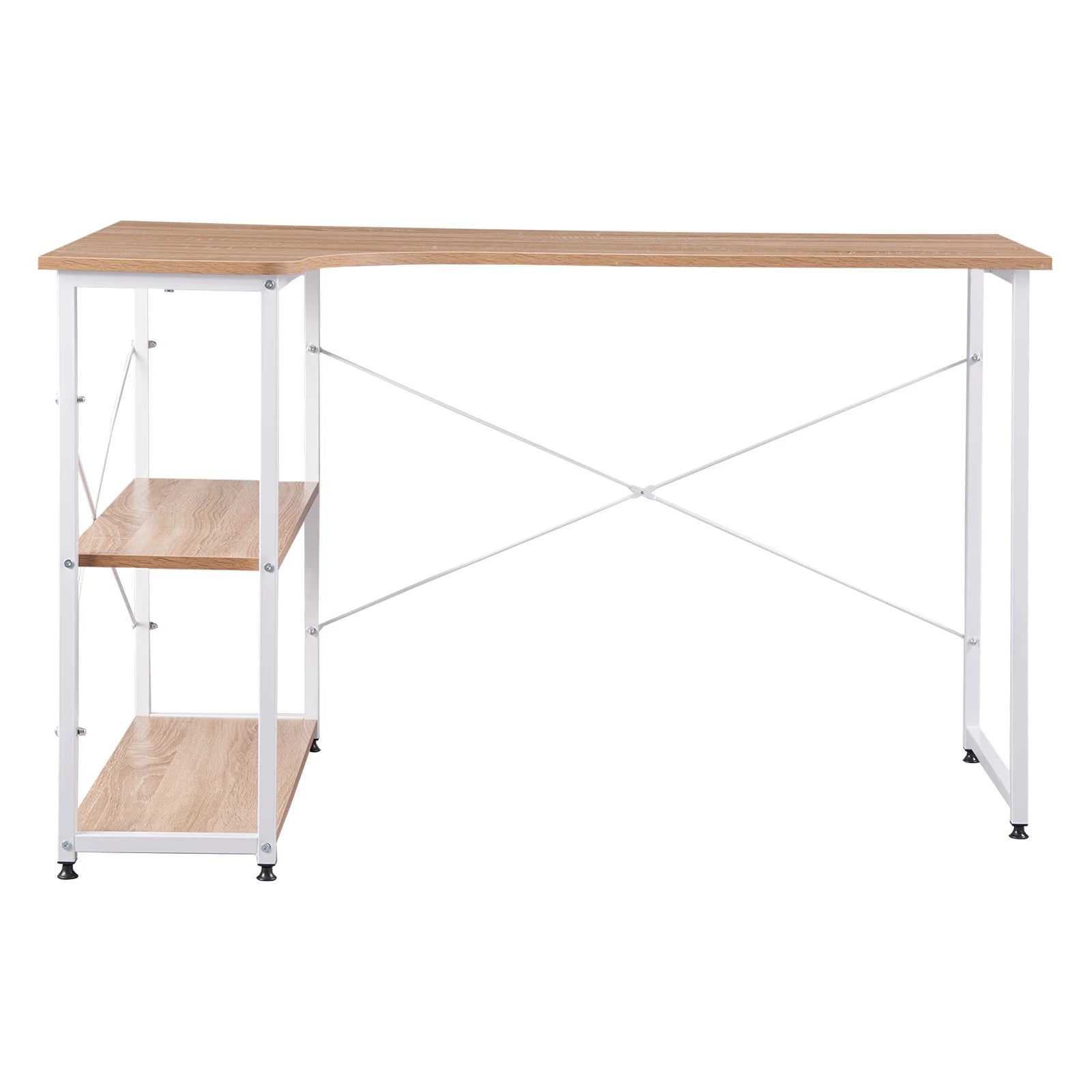 L-förmiger Schreibtisch, Bürotisch, Arbeitsplatz, Computertisch, PC-Laptop-Tisch, Ess- und Gaming-Tisch, 120x74x71.5cm, 1-teilig - Unique Outlet