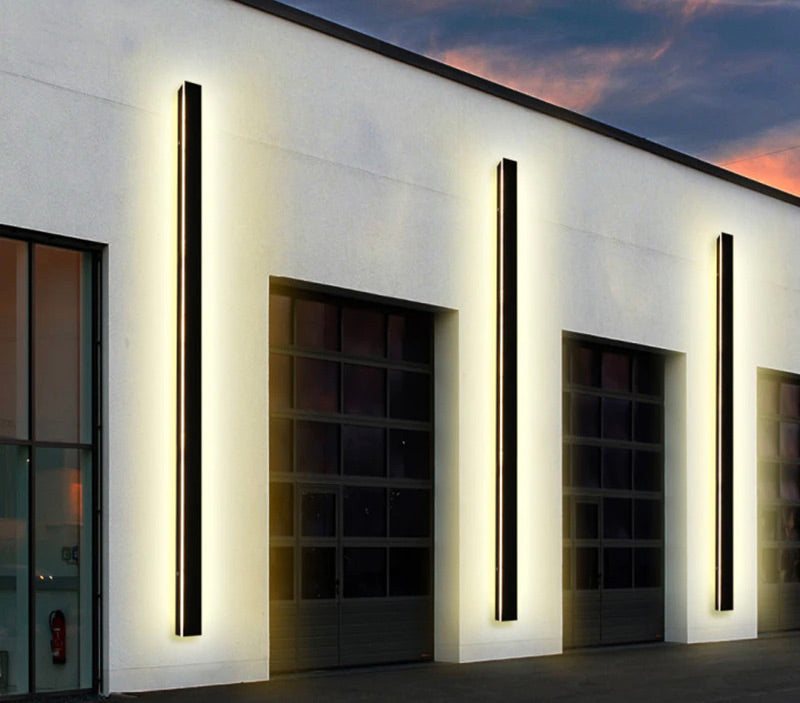 Moderne Außenwandleuchte, wasserdicht, IP65, AC85-265V, LED-Außenbeleuchtung, Garten-Veranda-Wandleuchte, lange Wandlampe für Zuhause - Unique Outlet