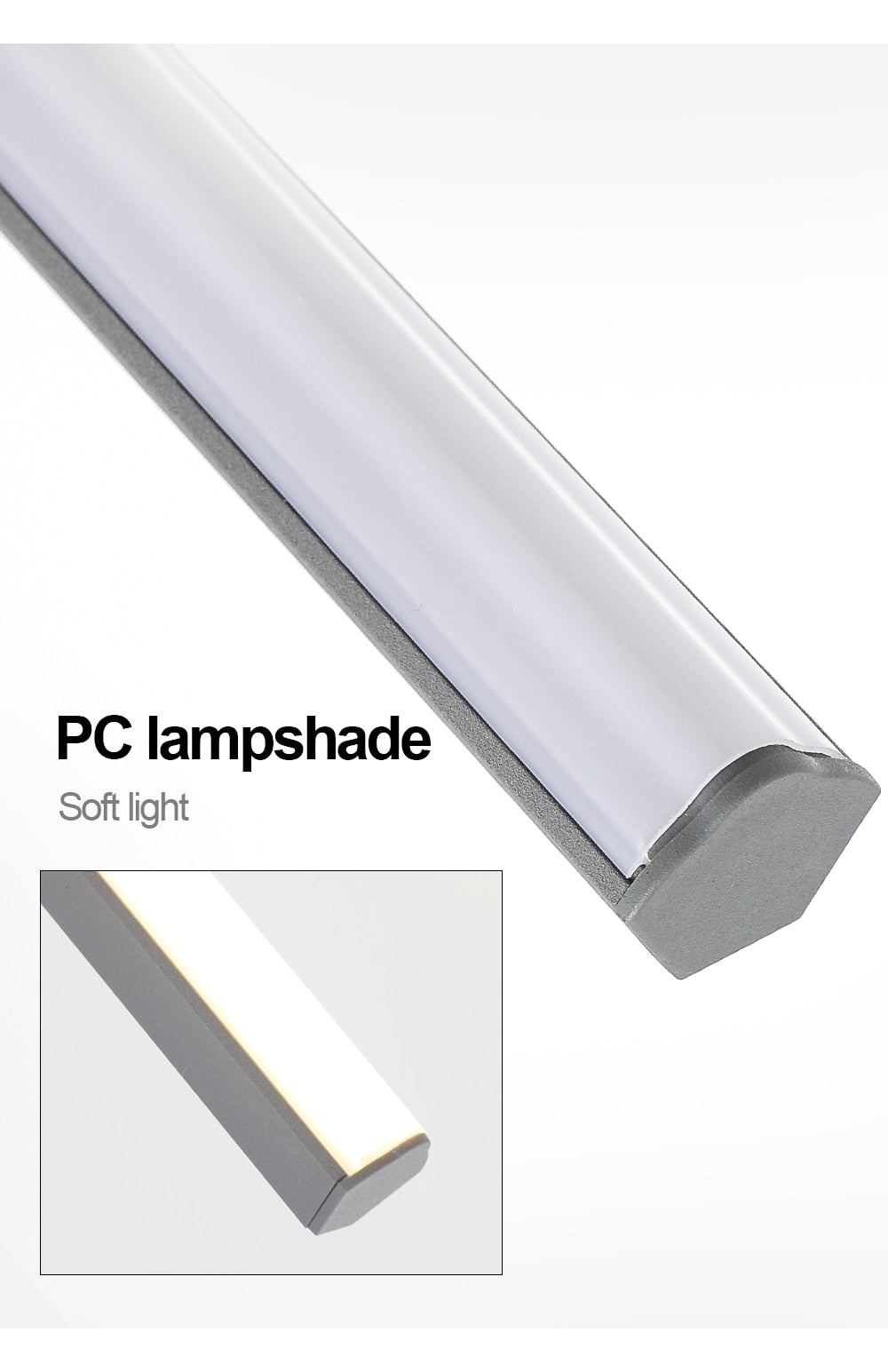 Moderne LED-Wandleuchte, 80 cm bis 100 cm lange Innenwandleuchte, AC85-265V, wasserdicht, Badezimmer-Spiegel-Licht, schwarz, weiß, grau - Unique Outlet