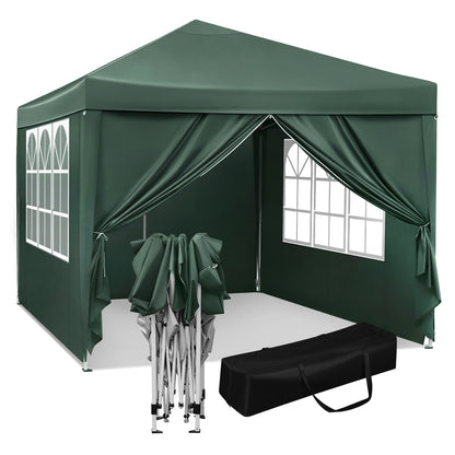 3x3m Gartenpavillon faltbar, wasserdicht, UV-Schutz, inklusive Tragetasche, Sonnenschutz, Zelt, Gazebo, Sonnenschutz und Schutz vor Regen - Unique Outlet