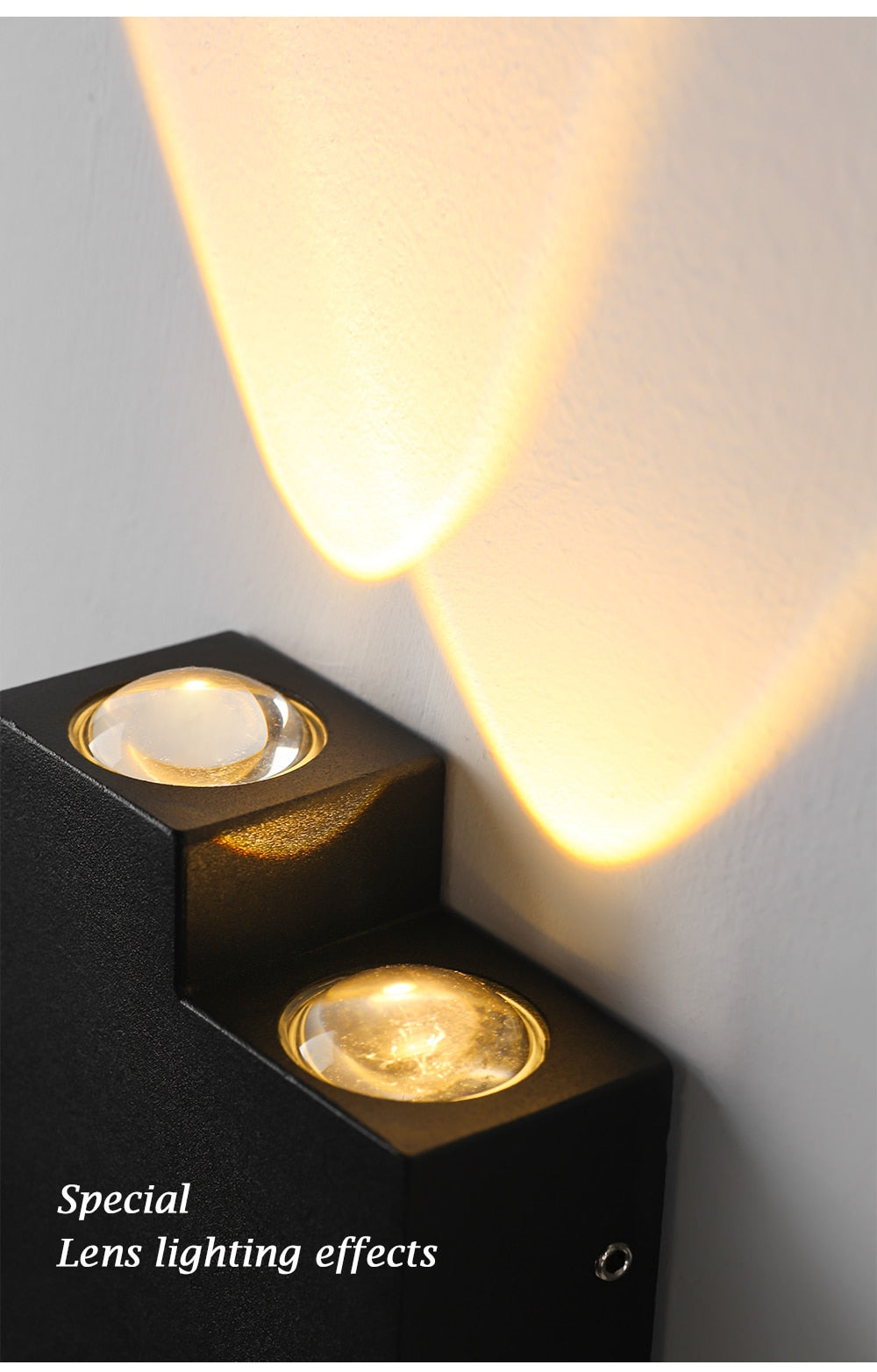 Außenwandleuchte "2STEPS", 7 W, IP65 wasserdicht - Unique Outlet