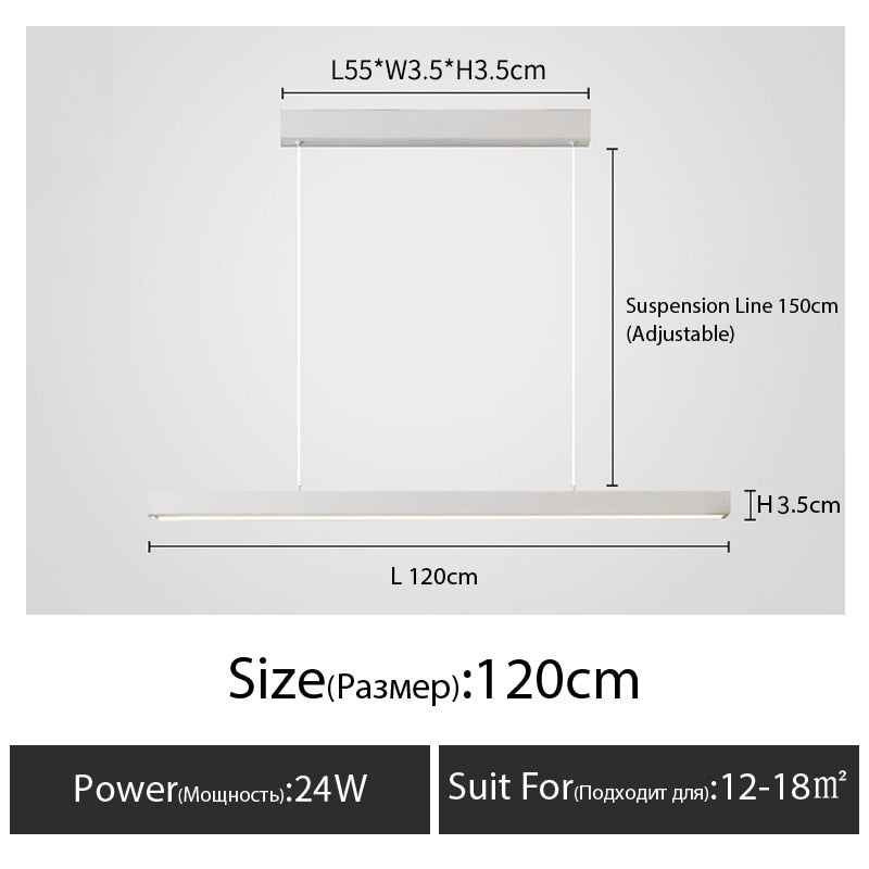 Minimalistischer Esstischleuchter - Unique Outlet