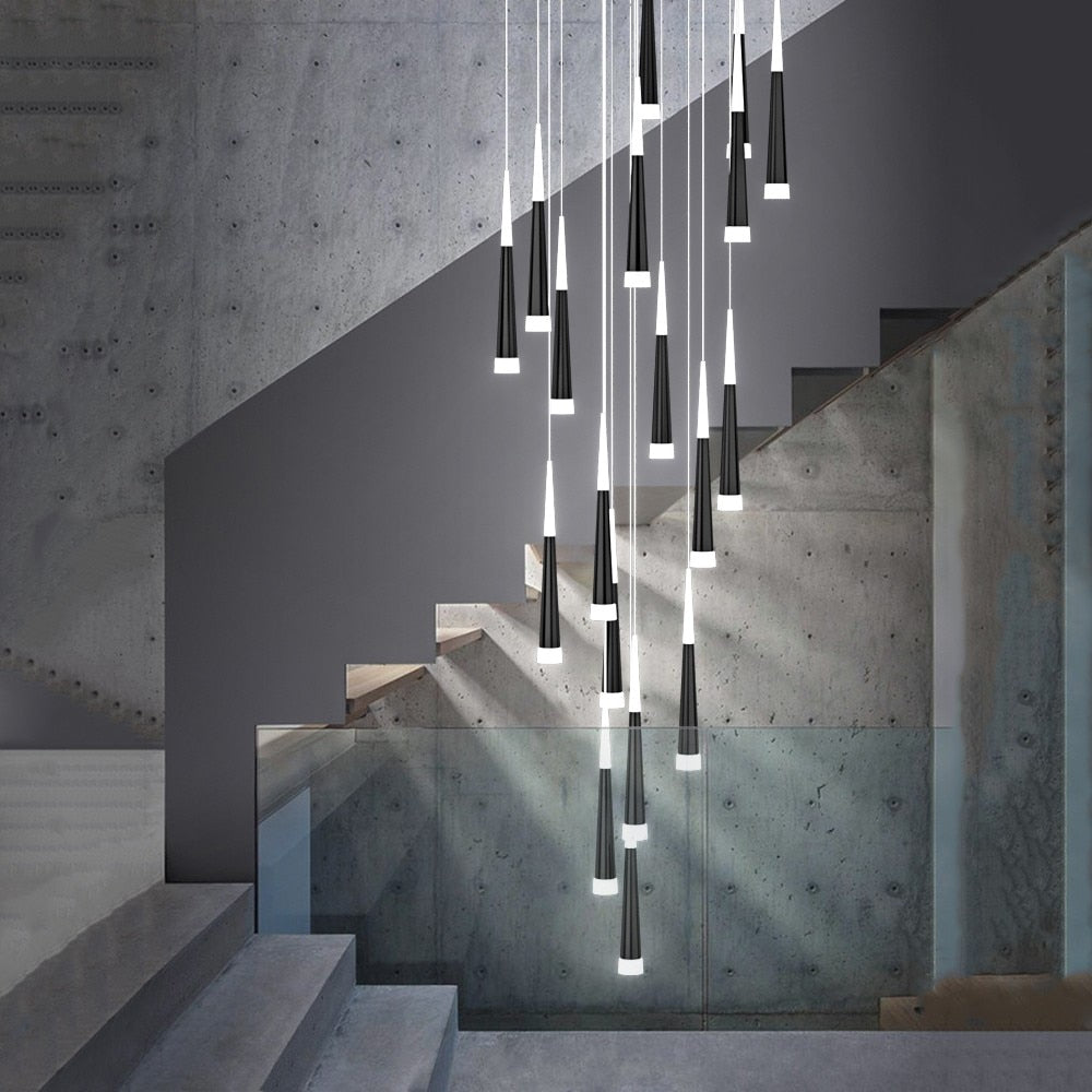Anpassbarer LED-Lüster im ART DECO-Stil mit mehreren Lichtquellen - Unique Outlet