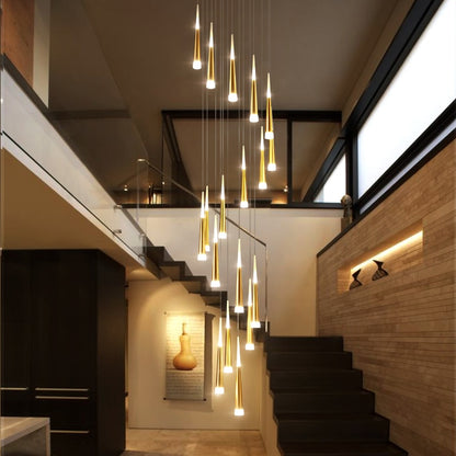 Anpassbarer LED-Lüster im ART DECO-Stil mit mehreren Lichtquellen - Unique Outlet
