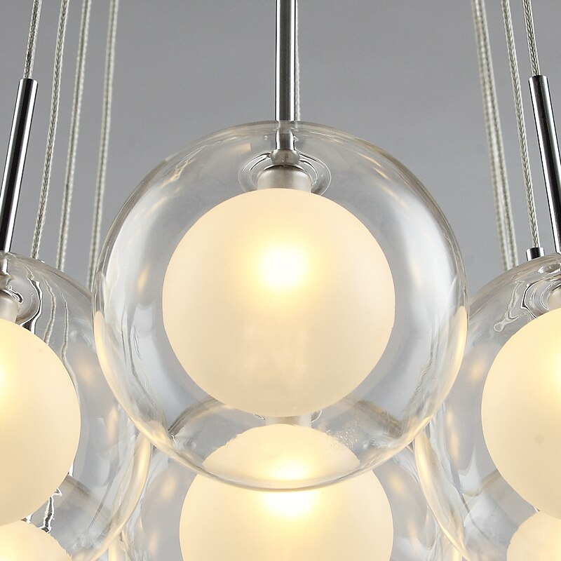 Moderner LED-Kronleuchter-Licht Nordic Glass Ball Lampe für Wohnzimmer, Esszimmer und Schlafzimmer - Unique Outlet