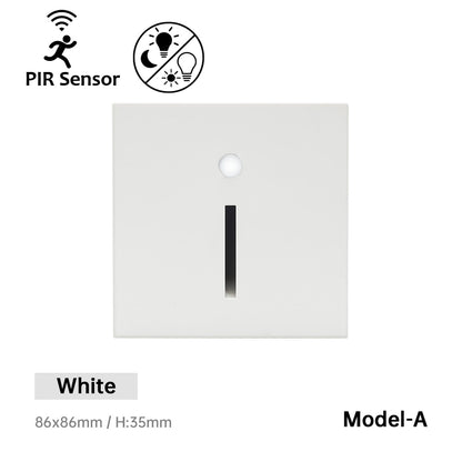 Einbau-LED-Wandleuchte, Treppen-LED-Licht, Bewegungsmelder-Sensor, AC85-265V, Flur-Treppen-Beleuchtung, Wandleuchte - Unique Outlet