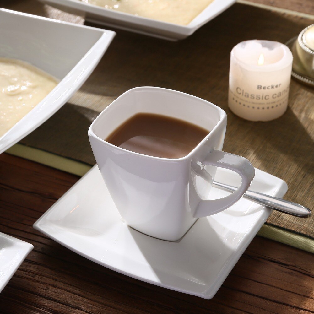 Porzellan-Dinner-Set für 6/12 Personen, 30/60 teiliges Set - Unique Outlet