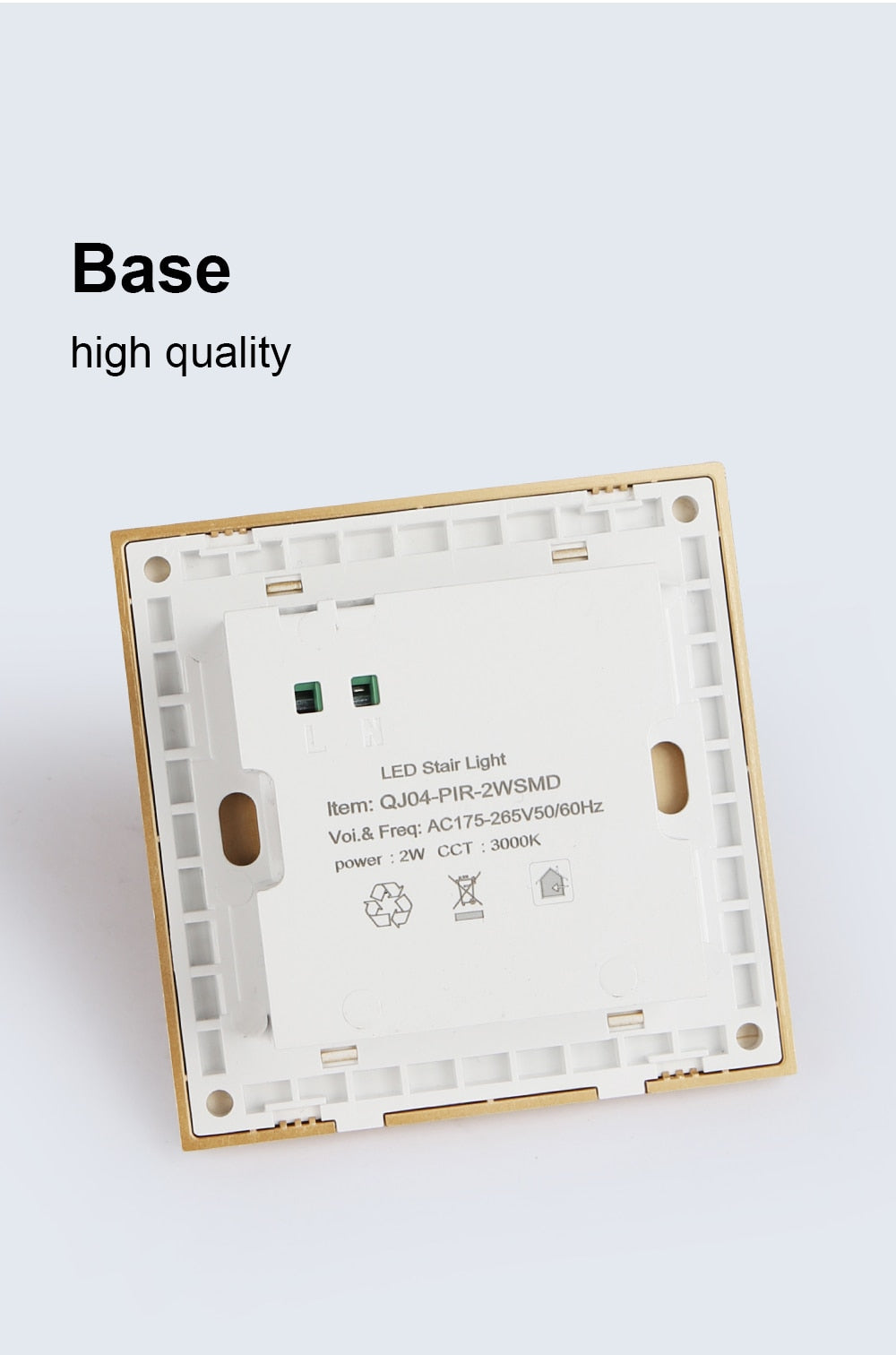 Einbau-LED-Wandleuchte, Treppen-LED-Licht, Bewegungsmelder-Sensor, AC85-265V, Flur-Treppen-Beleuchtung, Wandleuchte - Unique Outlet
