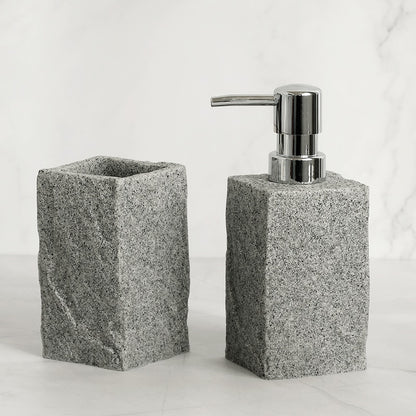Bad-Accessoires Set oder Einzel Iiquid Seifenspender Zahnbürstenhalter Tasse Seifenschale Toilettenbürstenhalter - Unique Outlet