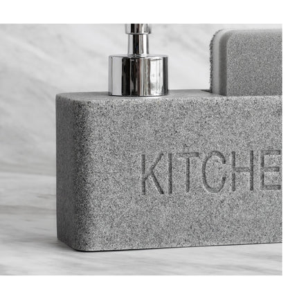 Modernes Küchenzubehör Seifenspender Set Flüssigseifenspender Pumpflasche Hält Schwämme/Bürsten - Unique Outlet