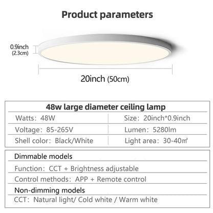 Smart LED Deckenleuchte 48W - Unique Outlet