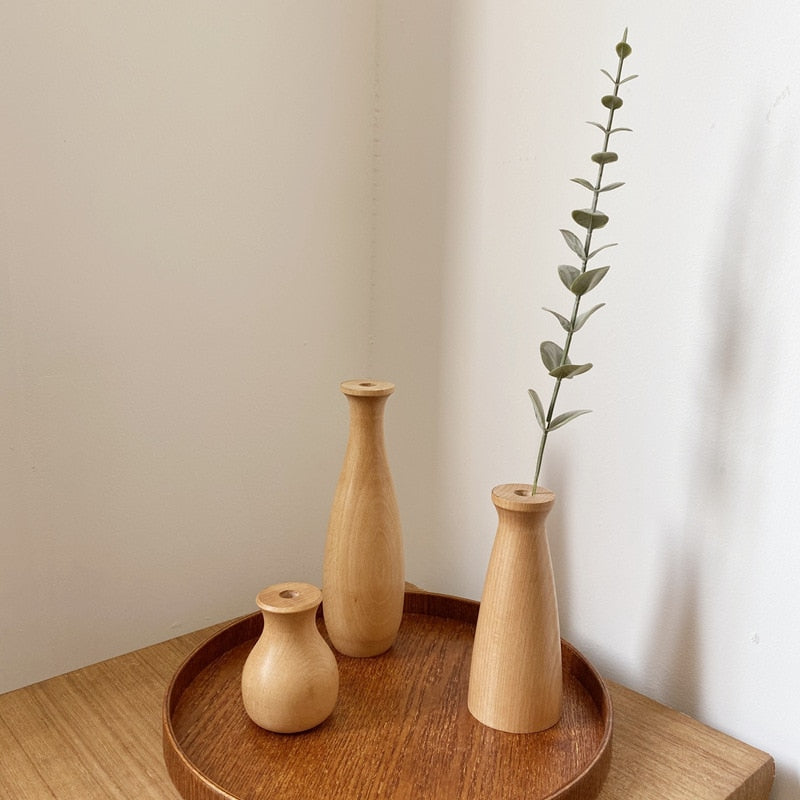 Holzvase für Pflanzen - Unique Outlet