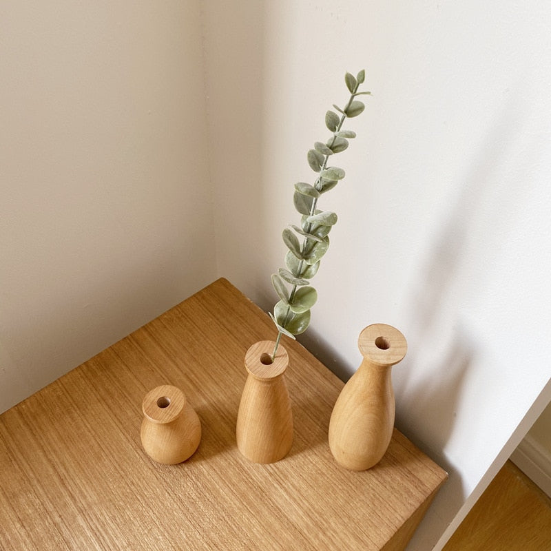 Holzvase für Pflanzen - Unique Outlet