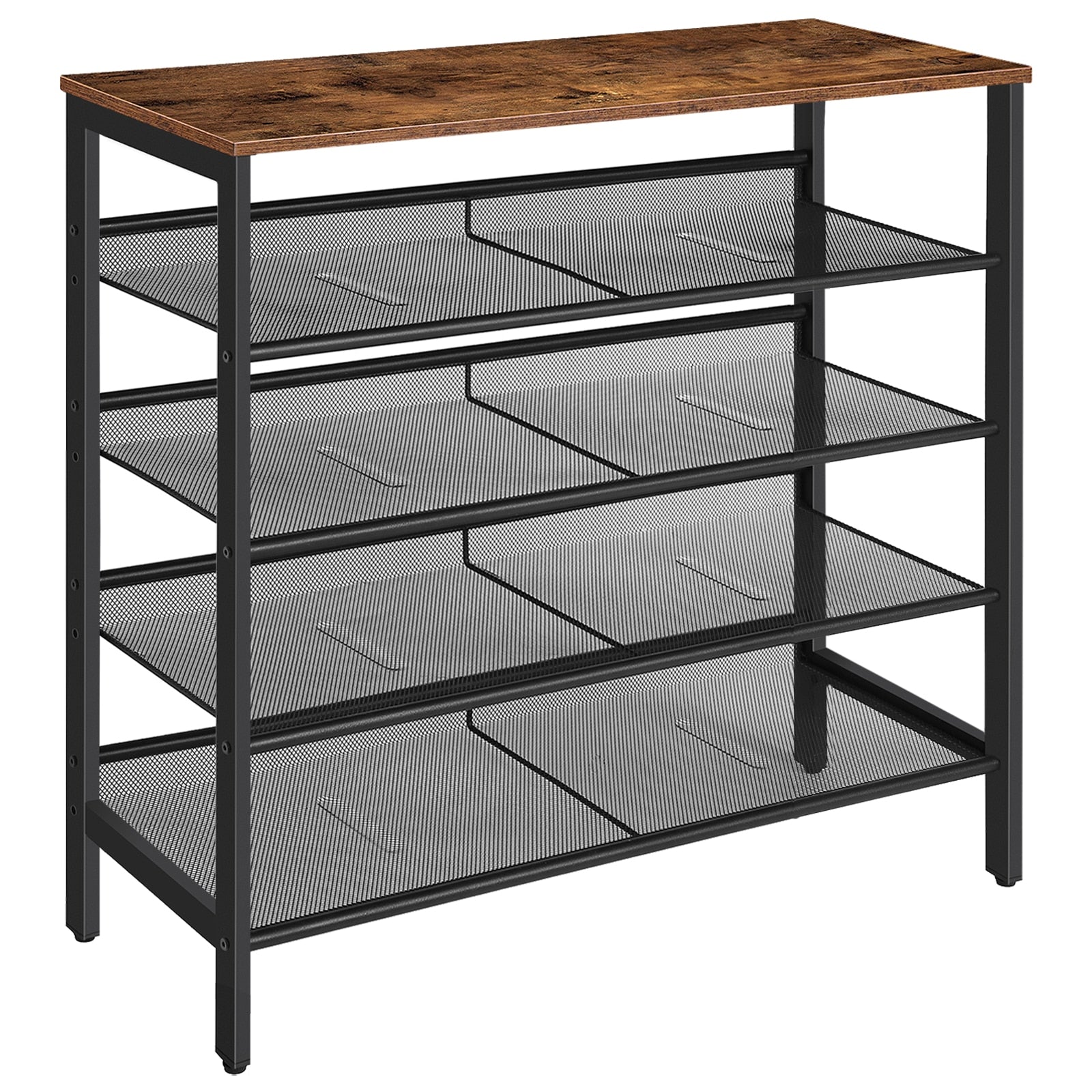 Schuhregal mit 5 Ebenen - Langlebiges und Stabiles Aufbewahrungsschuhschrank für Eingangsbereich Flur Schrank Schlafsaal - Unique Outlet