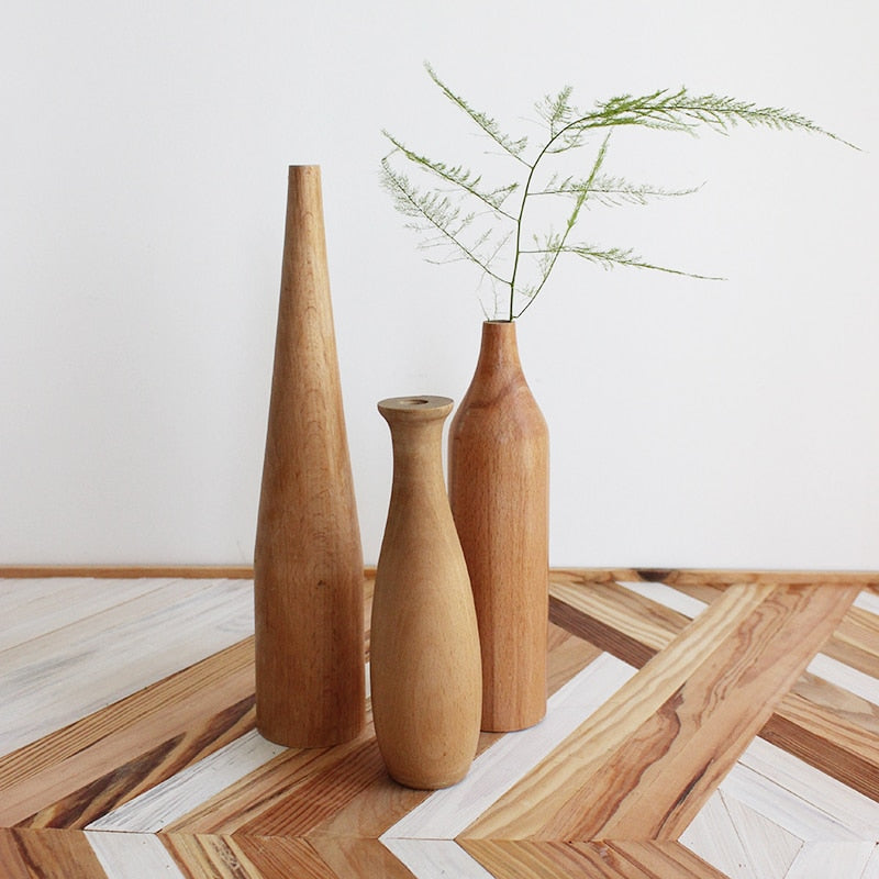Holzvase für Pflanzen - Unique Outlet