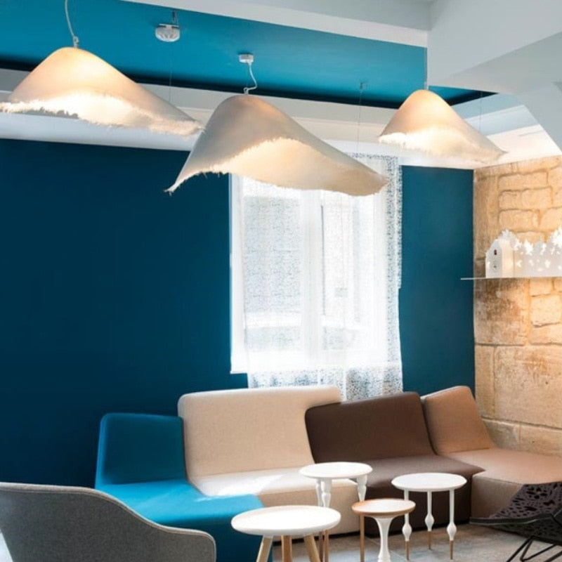 Nordic Wabi Sabi LED Pendelleuchten | 60/80/100cm | Ideal für Wohn- & Esszimmer, Restaurant, Bar | E27 Fassung - Unique Outlet
