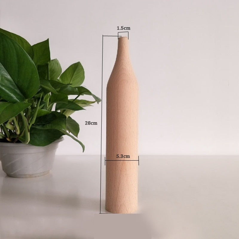 Holzvase für Pflanzen - Unique Outlet