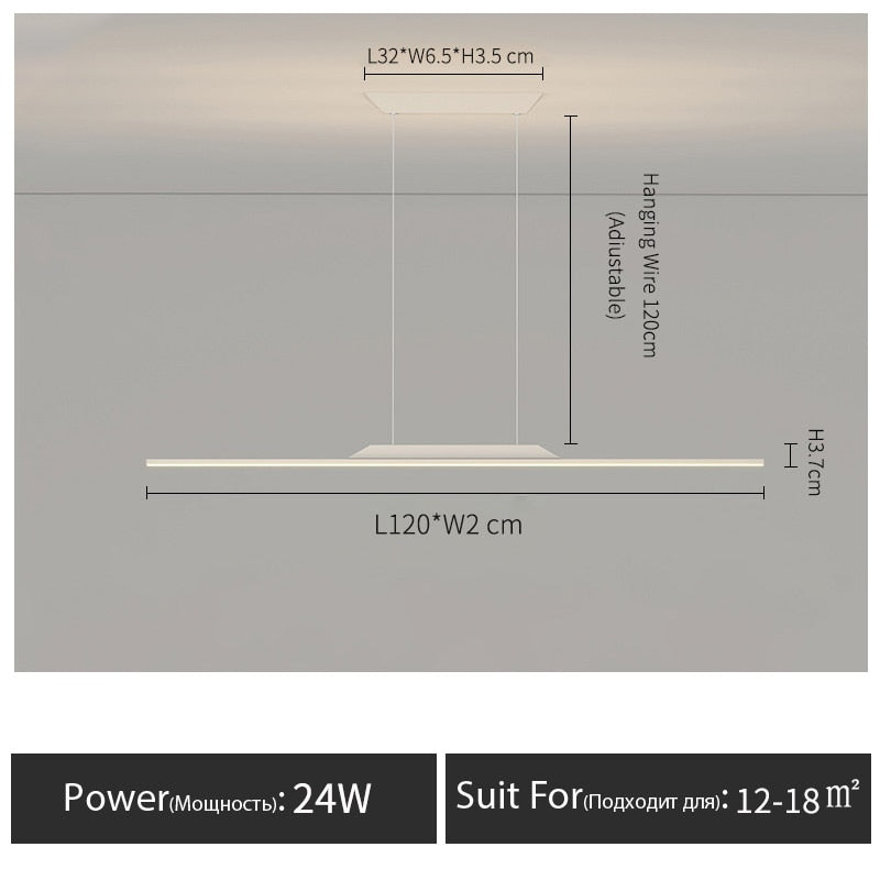 LED-Strip-Hängelampe - Unique Outlet