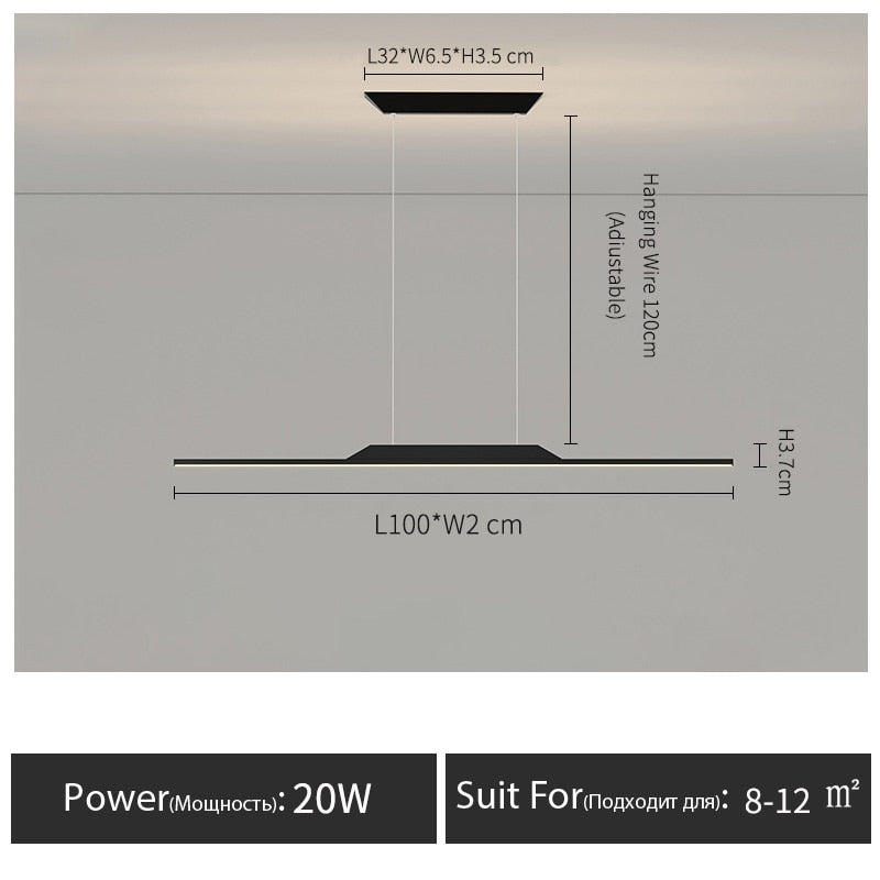 LED-Strip-Hängelampe - Unique Outlet