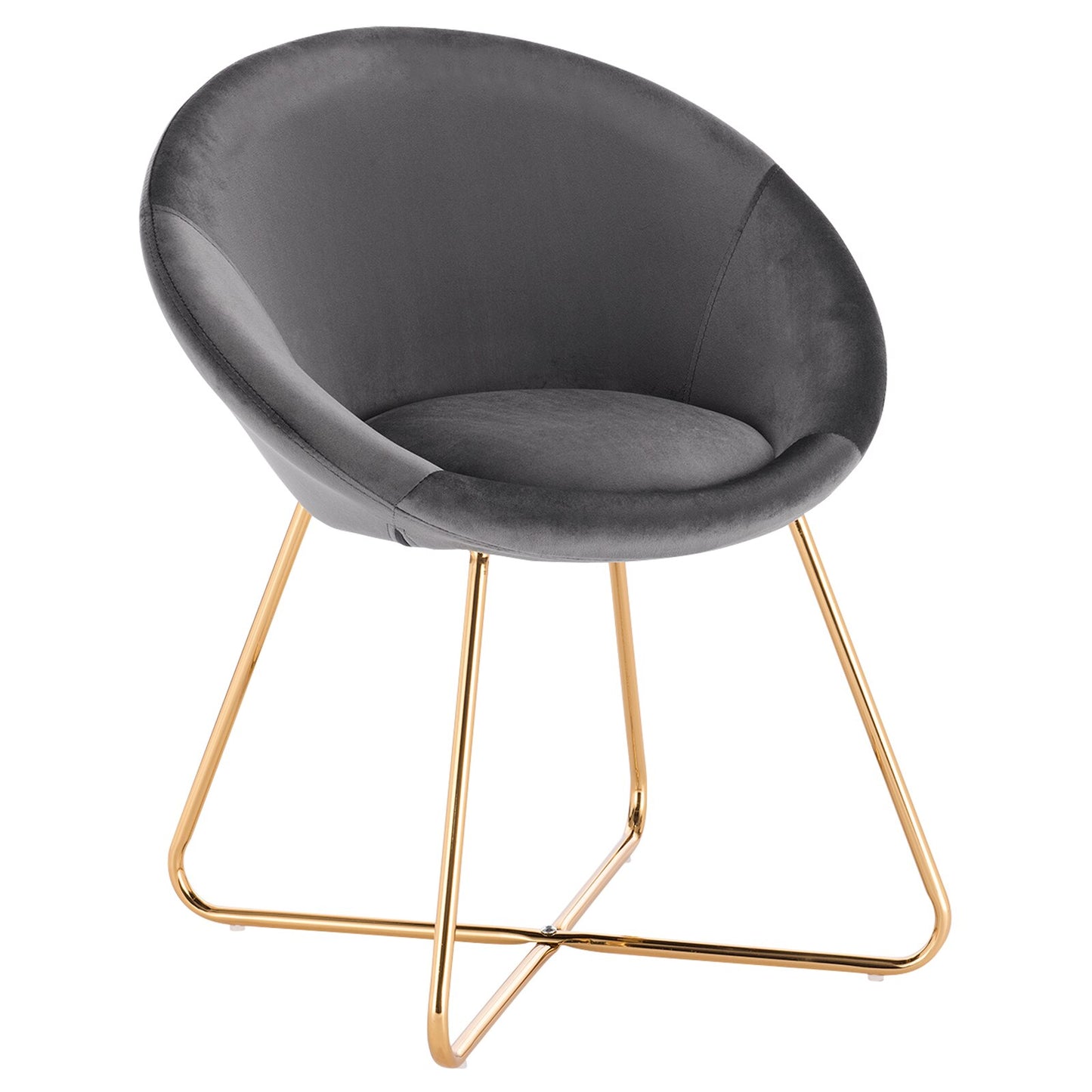 Esszimmerstuhl mit gepolsterter Sitzfläche für Küche, Wohnzimmer, Lounge, Konferenzraum. Mit Armlehnen und Rückenstütze. Verschiedene Materialvarianten - Unique Outlet