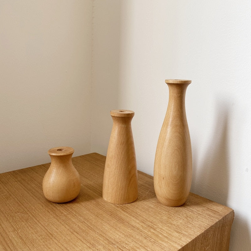 Holzvase für Pflanzen - Unique Outlet