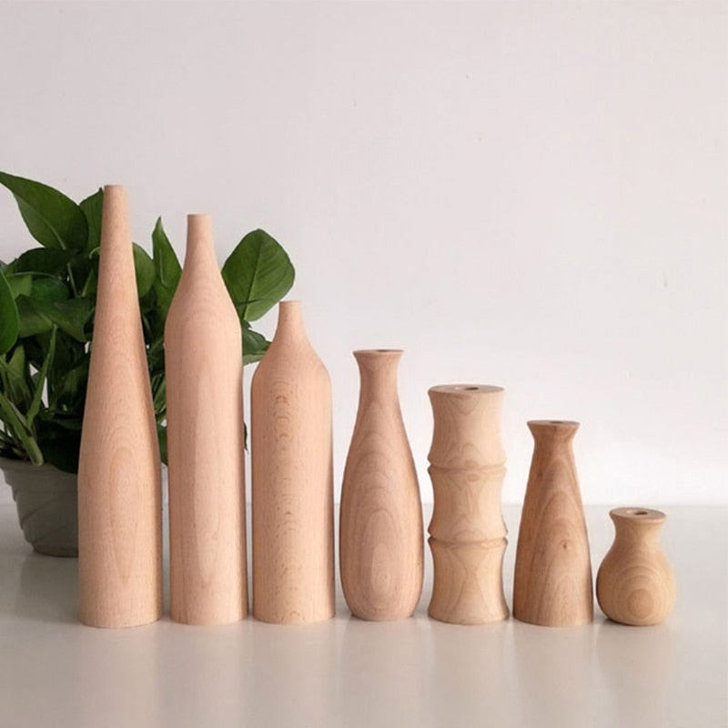 Holzvase für Pflanzen - Unique Outlet