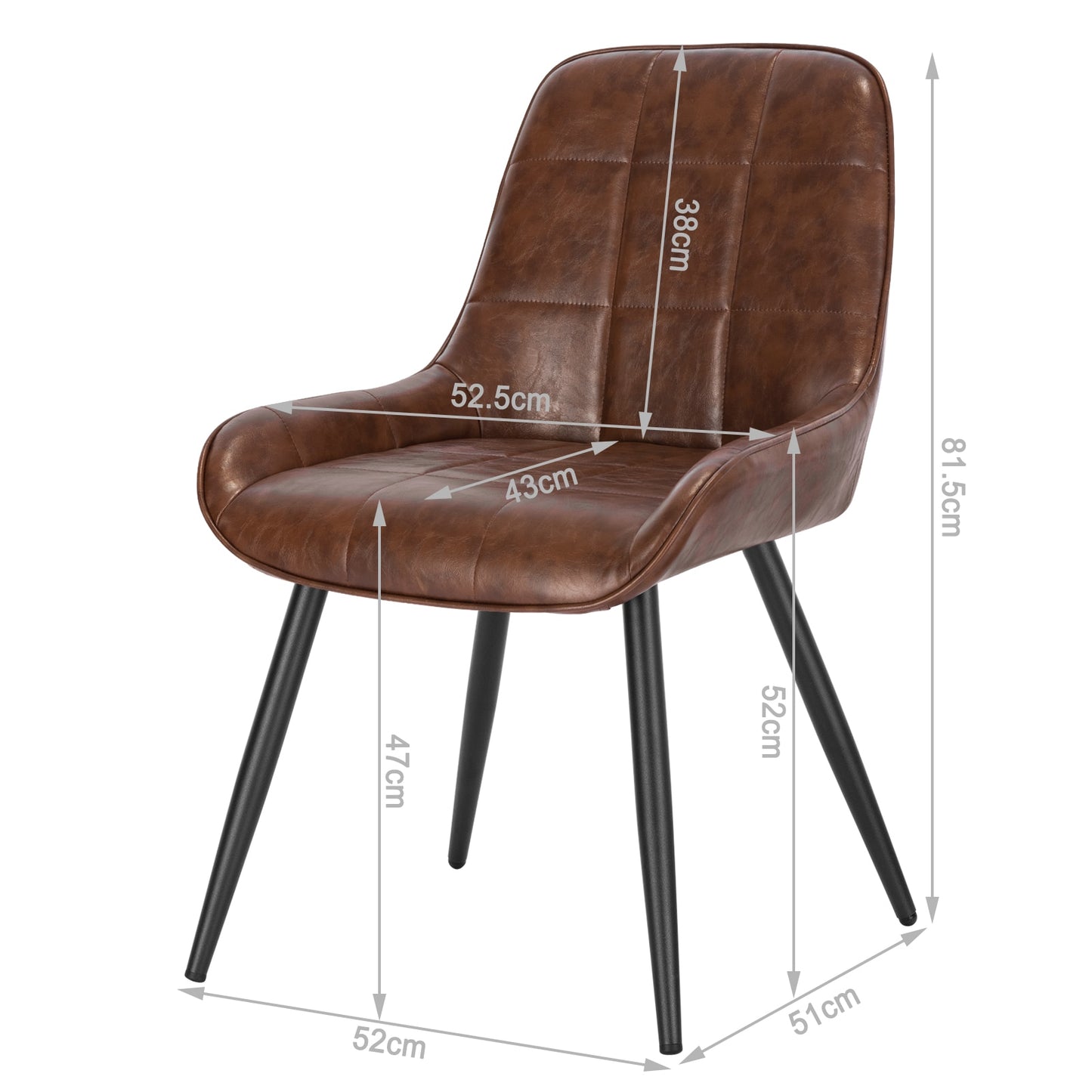 2-teiliges Set Samt-Esszimmerstühle, ergonomische skandinavische Entspannungsstühle mit Rückenlehne für Küche, Wohnzimmer & Schlafzimmer - Unique Outlet