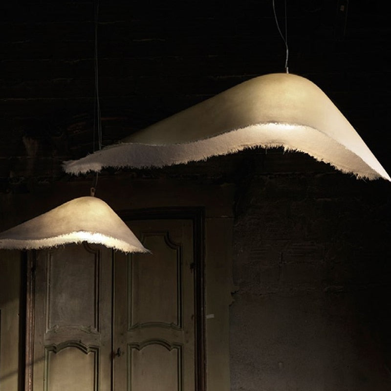 Nordic Wabi Sabi LED Pendelleuchten | 60/80/100cm | Ideal für Wohn- & Esszimmer, Restaurant, Bar | E27 Fassung - Unique Outlet