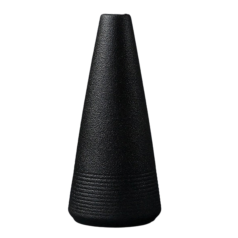 Schwarze keramische Vase für Heimdekoration - Unique Outlet