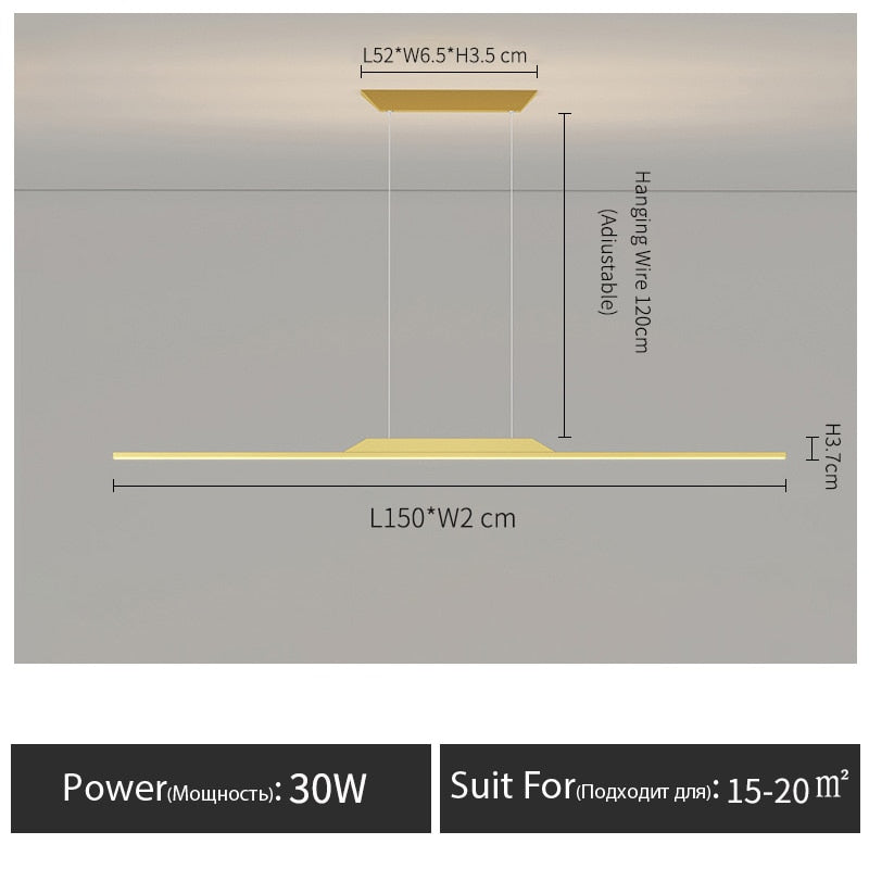 LED-Strip-Hängelampe - Unique Outlet