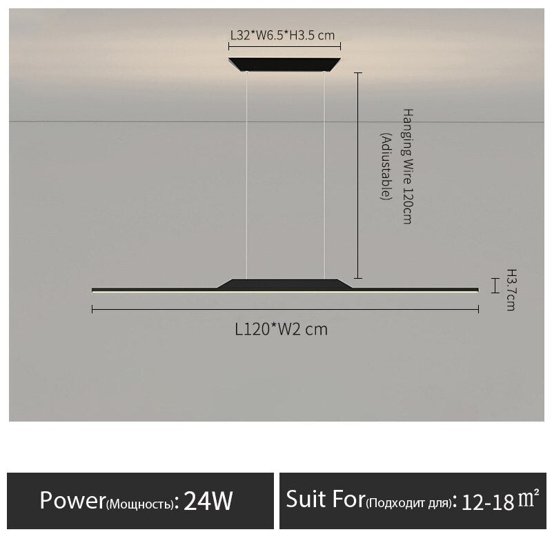 LED-Strip-Hängelampe - Unique Outlet