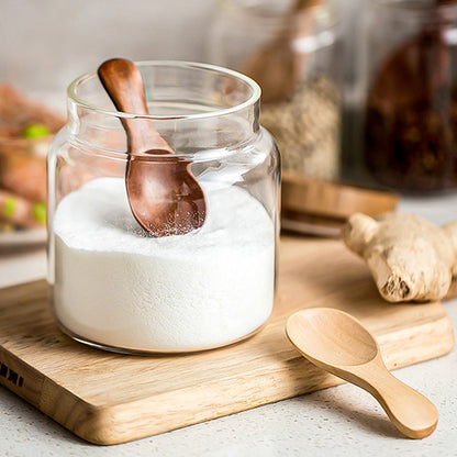 4 Stück Mini-Holzlöffel, Zucker-Tee-Kaffee-Löffel, Küchen-Gadgets - Unique Outlet