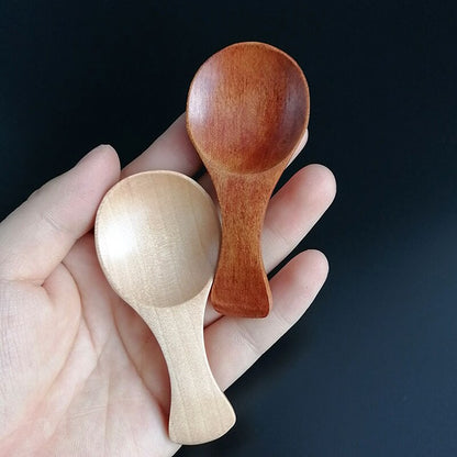 4 Stück Mini-Holzlöffel, Zucker-Tee-Kaffee-Löffel, Küchen-Gadgets - Unique Outlet