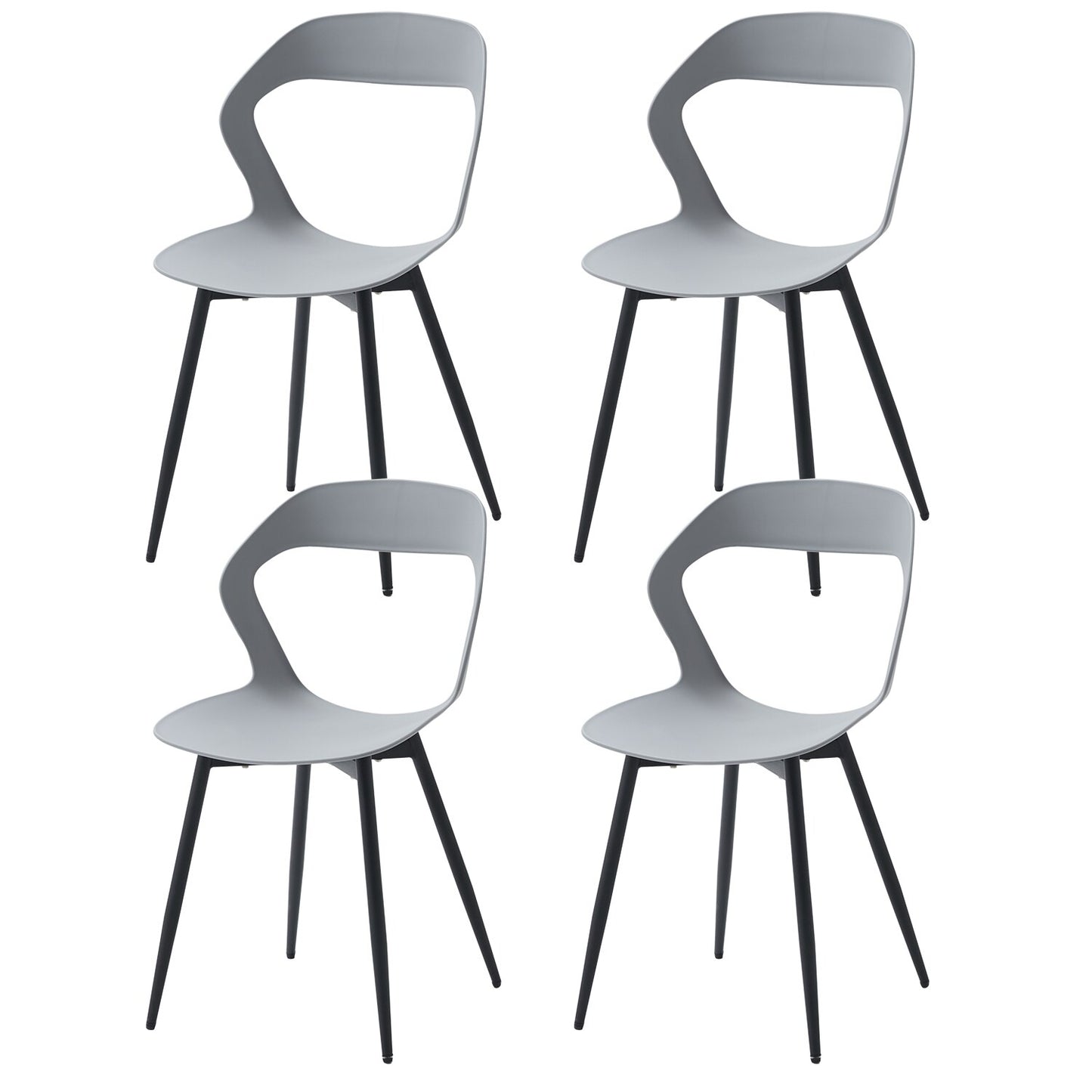 Moderne Esszimmerstühle im minimalistischen Stil (4er Set) - Unique Outlet