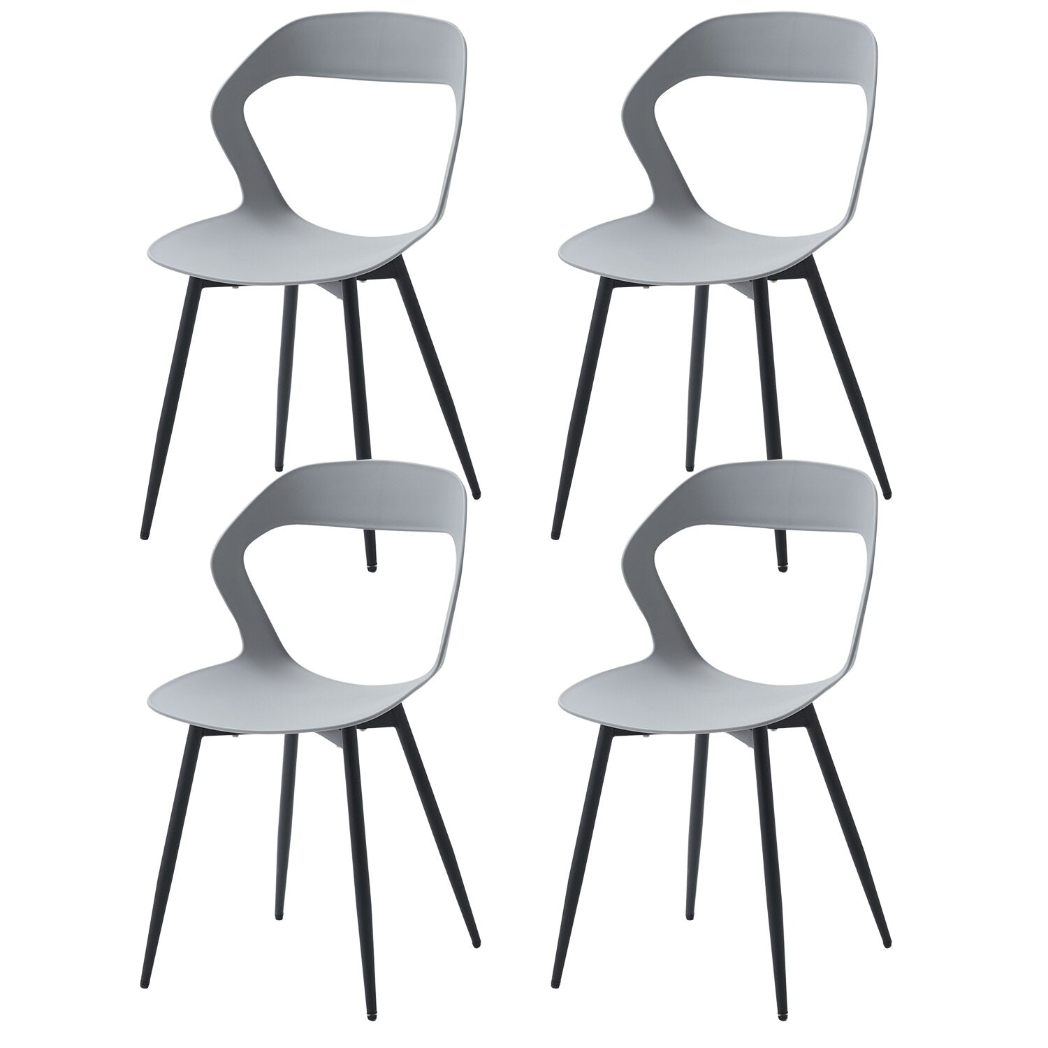 Moderne Esszimmerstühle im minimalistischen Stil (4er Set) - Unique Outlet