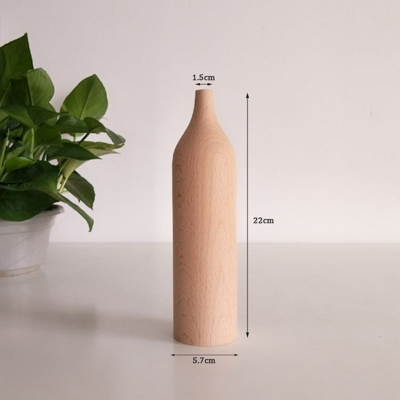 Holzvase für Pflanzen - Unique Outlet