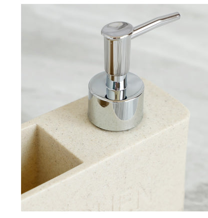 Modernes Küchenzubehör Seifenspender Set Flüssigseifenspender Pumpflasche Hält Schwämme/Bürsten - Unique Outlet