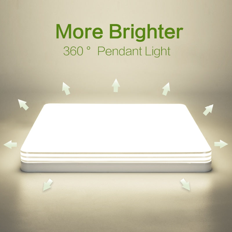 Moderne Silberne LED-Deckenlampe in 24/36/48W für Wohnzimmer - Unique Outlet