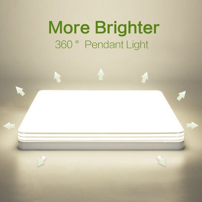 Moderne Silberne LED-Deckenlampe in 24/36/48W für Wohnzimmer - Unique Outlet