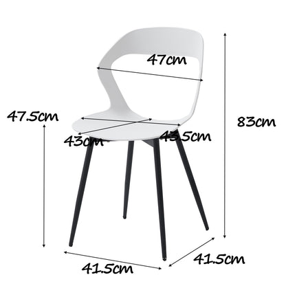 Moderne Esszimmerstühle im minimalistischen Stil (4er Set) - Unique Outlet