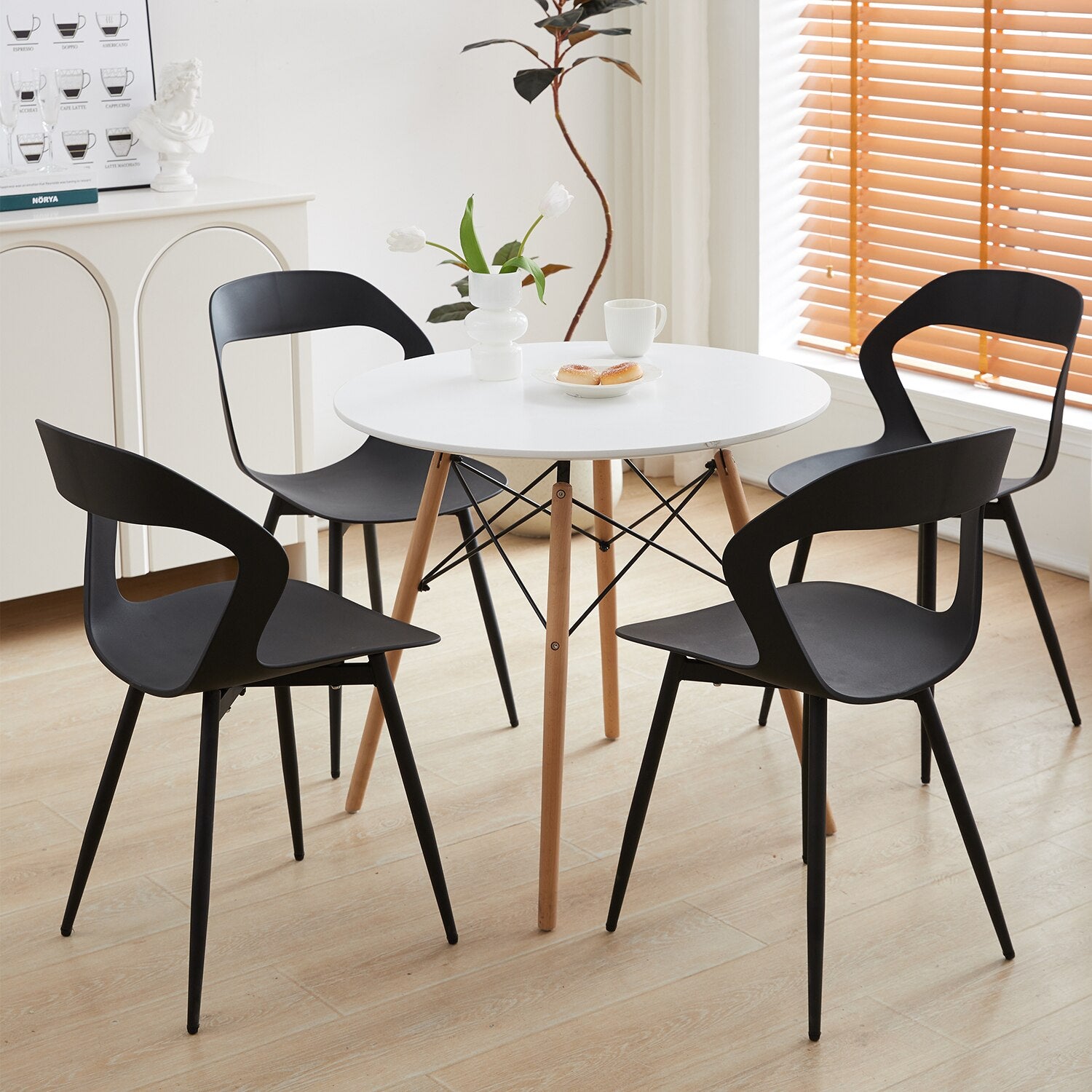 Moderne Esszimmerstühle im minimalistischen Stil (4er Set) - Unique Outlet