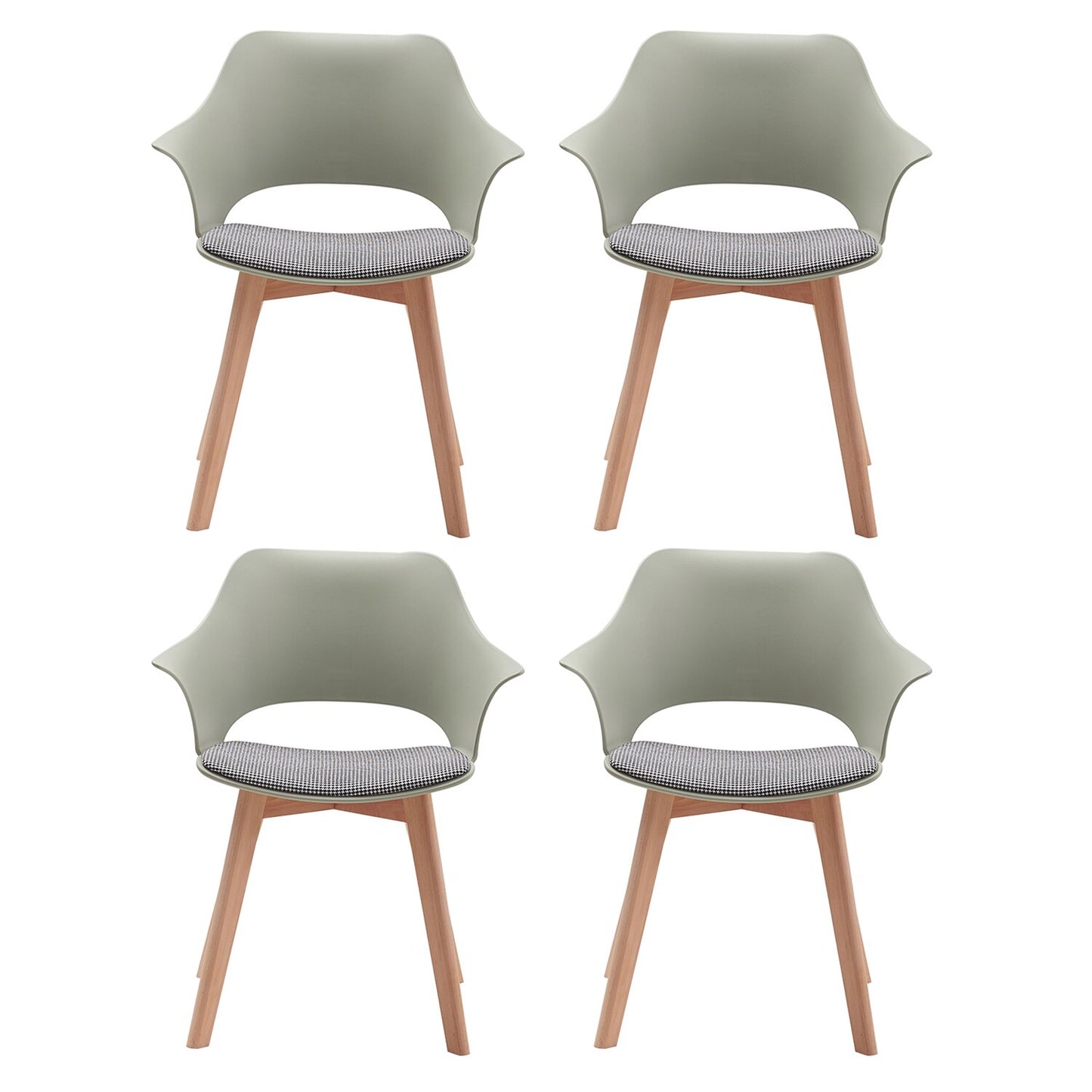 4er-Set Nordic Esstischstühle - Unique Outlet