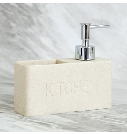 Modernes Küchenzubehör Seifenspender Set Flüssigseifenspender Pumpflasche Hält Schwämme/Bürsten - Unique Outlet