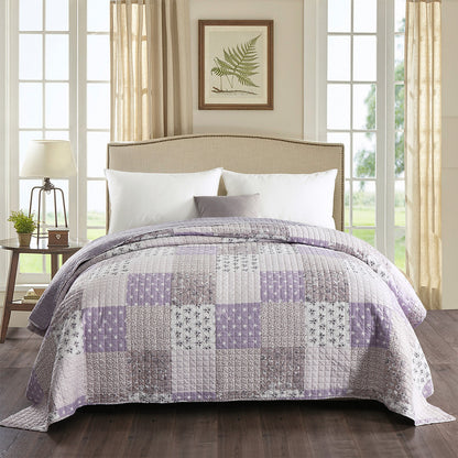 Bettüberwurf Steppdecke Doppelt Gepolstert in Wendemuster, 150x220cm, 1.1kg, Heimtextilien - Unique Outlet