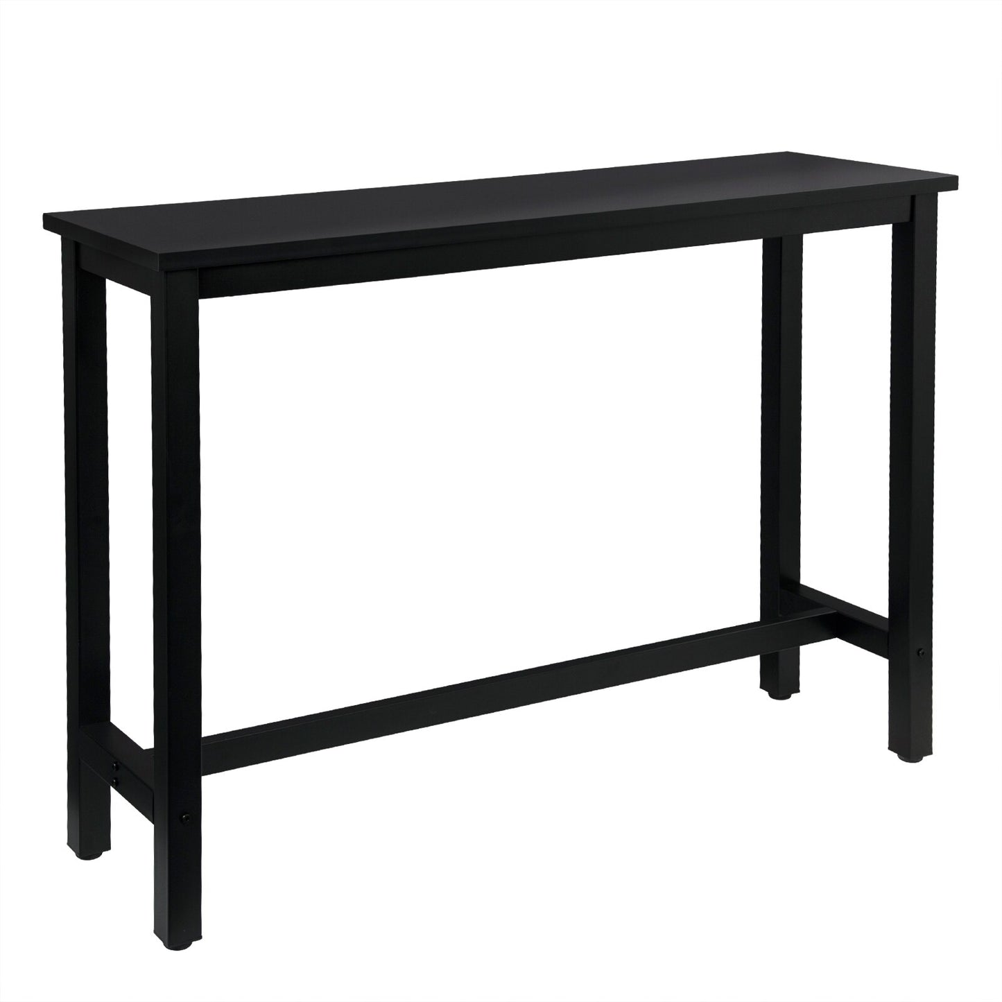 Küchenbar Tisch Frühstück Esstisch Kaffeetisch aus Metall mit Fußstütze, Eingangstisch, Sideboard für Wohnzimmer, 140x40x100cm, Mehrere Farben - Unique Outlet