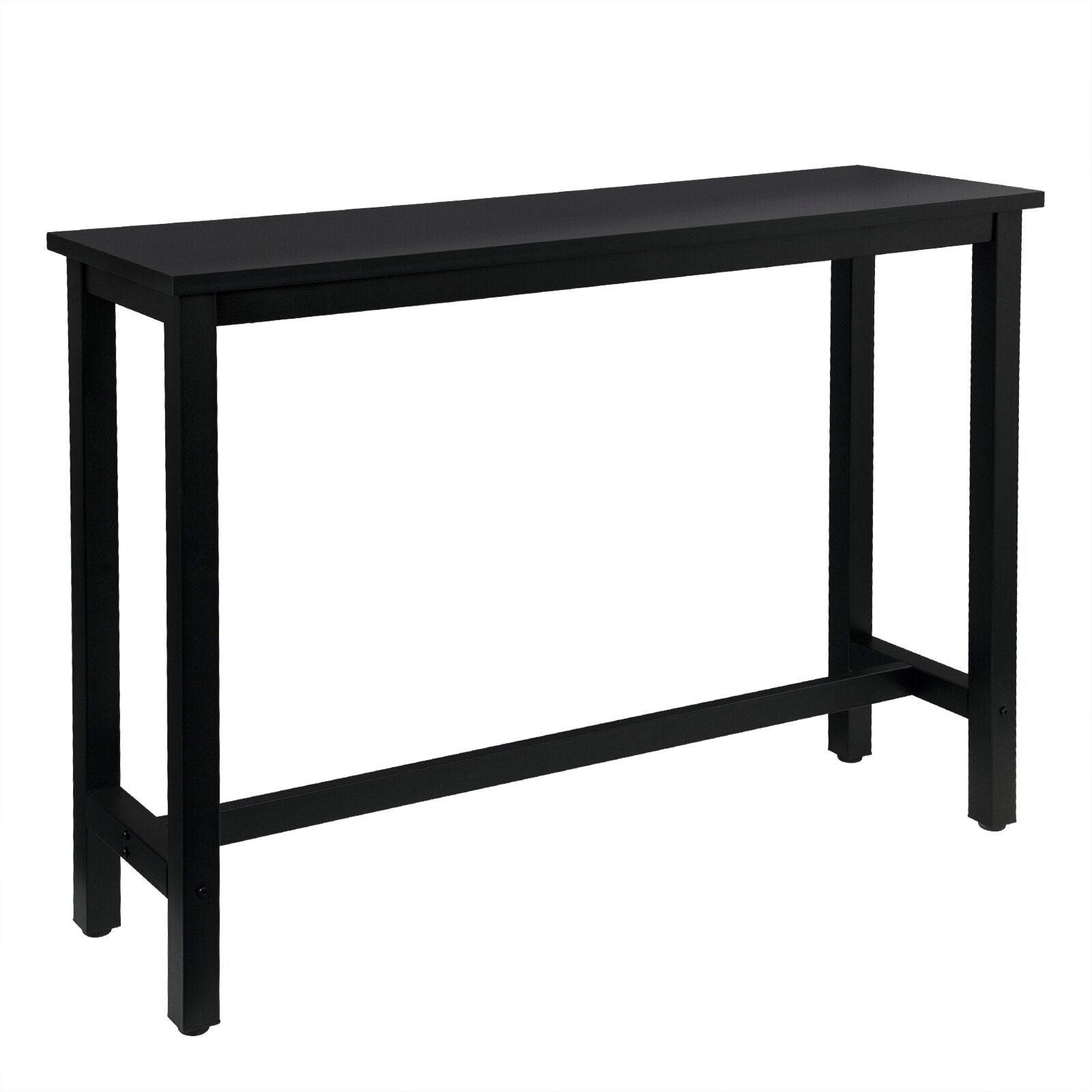 Küchenbar Tisch Frühstück Esstisch Kaffeetisch aus Metall mit Fußstütze, Eingangstisch, Sideboard für Wohnzimmer, 140x40x100cm, Mehrere Farben - Unique Outlet