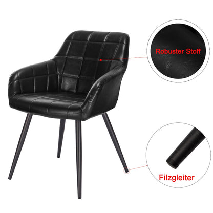 Bequemer Esszimmerstuhl aus wissenschaftlichem Stoff, Wohnmöbel Dekoration, 1-teilig - Unique Outlet